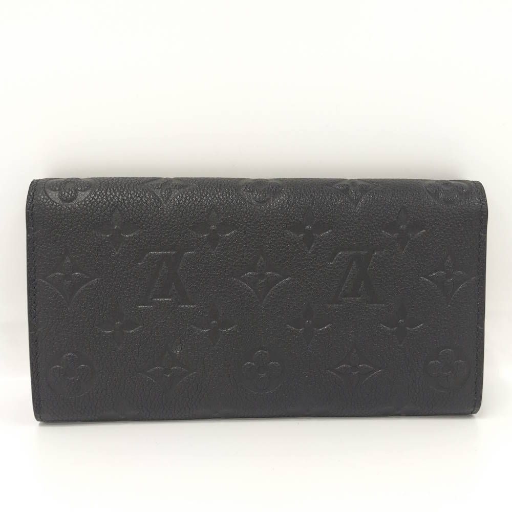 Louis Vuitton Portefeuille Sarah Wallet Monogram Empreinte Leather Black — view 3