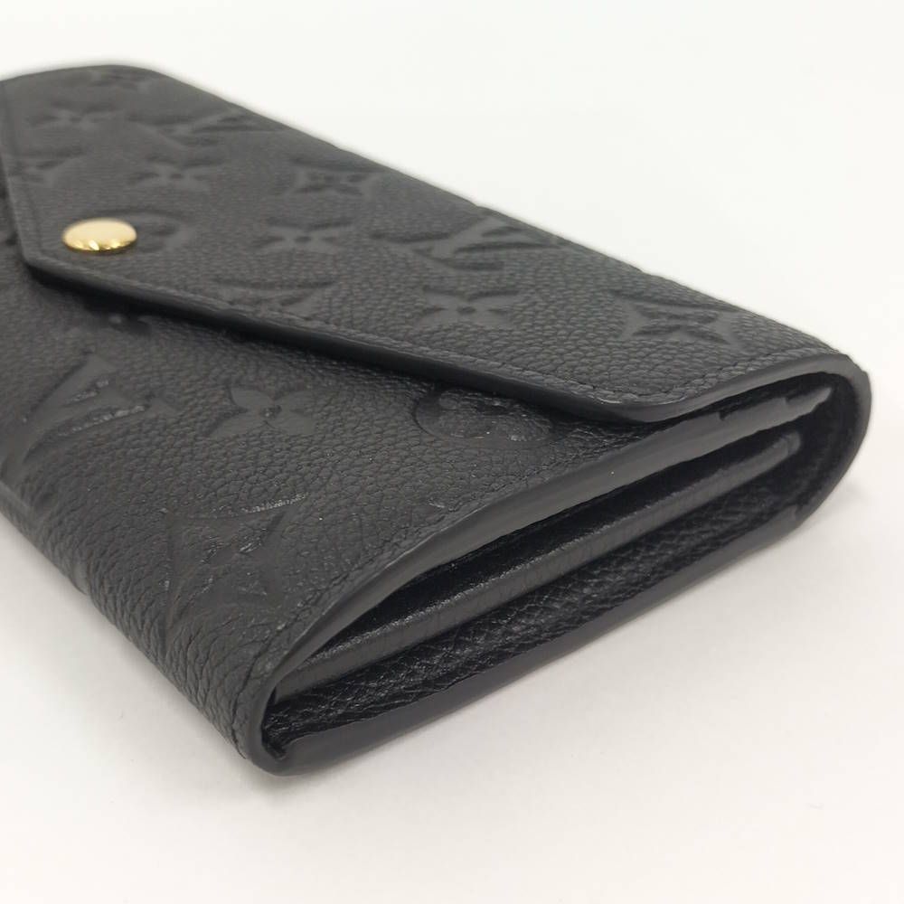 Louis Vuitton Portefeuille Sarah Wallet Monogram Empreinte Leather Black — view 6