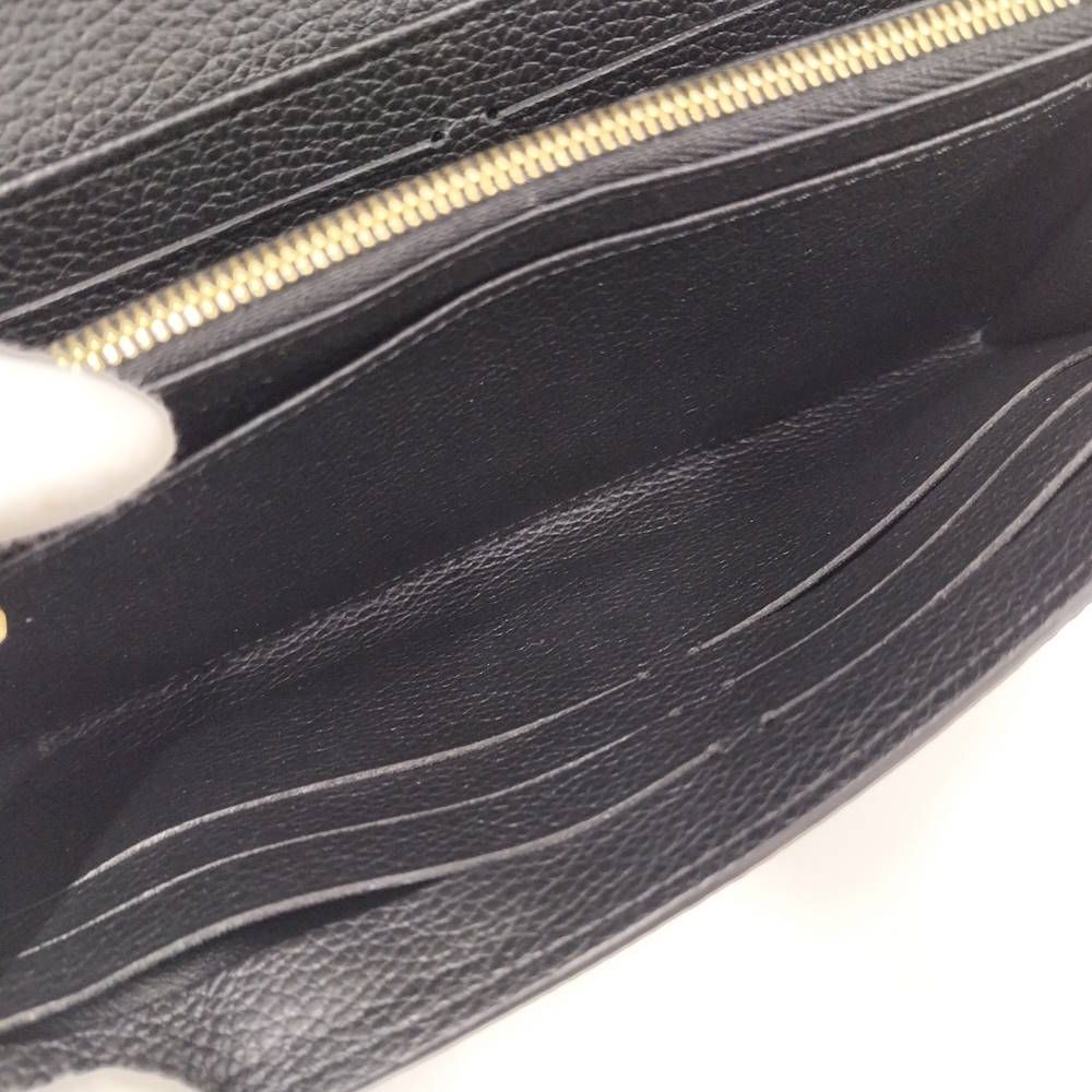 Louis Vuitton Portefeuille Sarah Wallet Monogram Empreinte Leather Black — view 8
