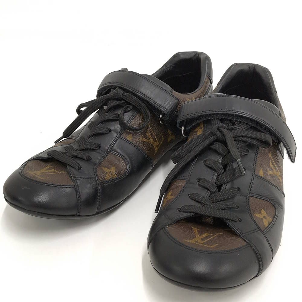 Louis Vuitton Monogram Macassar Globe Trotter Line Sneakers
