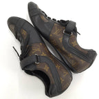 Louis Vuitton Monogram Macassar Globe Trotter Line Sneakers — view 6