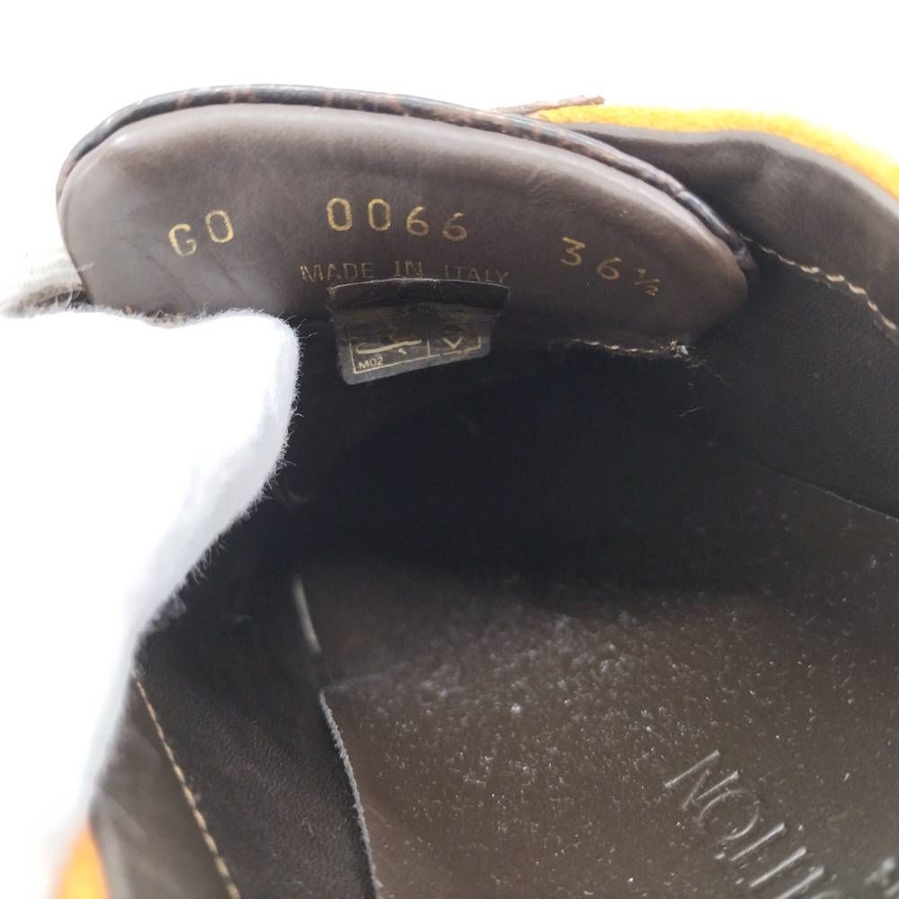 Louis Vuitton Suede Croco Sneaker — view 9