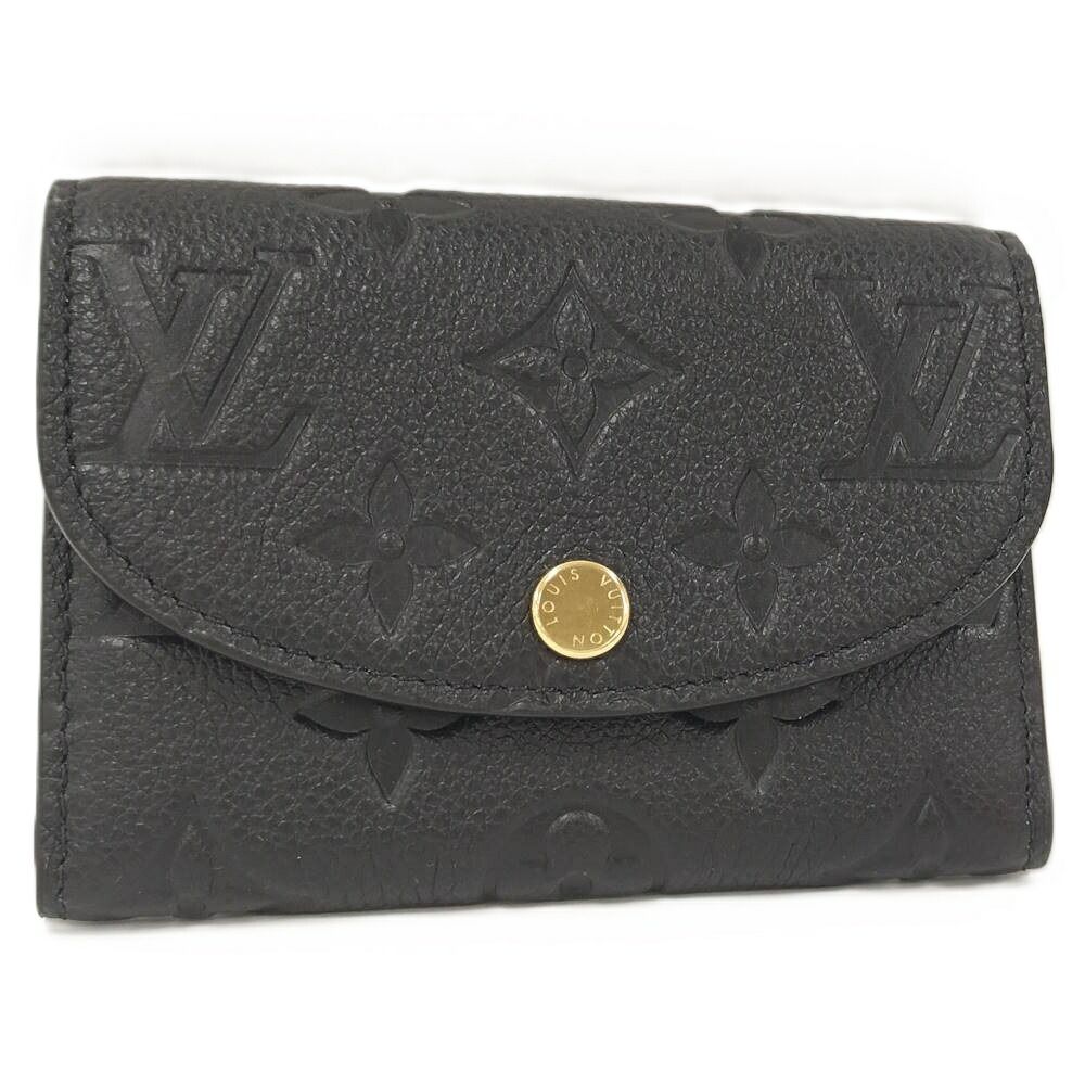 Louis Vuitton Porte-Monnaie Rosalie Bifold Wallet Monogram Empreinte Black