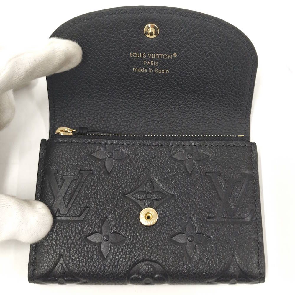 Louis Vuitton Porte-Monnaie Rosalie Bifold Wallet Monogram Empreinte Black — view 2