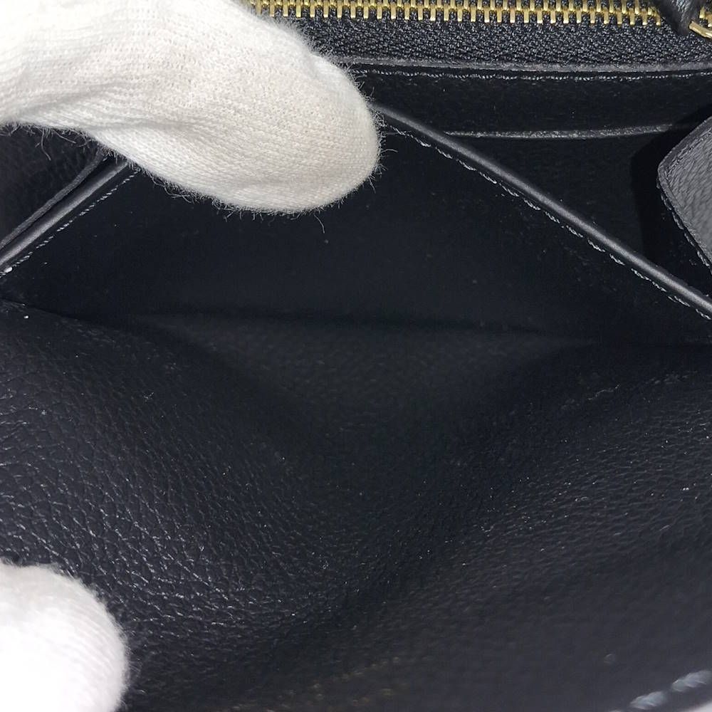 Louis Vuitton Porte-Monnaie Rosalie Bifold Wallet Monogram Empreinte Black — view 8