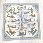 Hermes Carre 90 Scarf Traineaux Et Glissades Silk