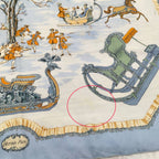 Hermes Carre 90 Scarf Traineaux Et Glissades Silk — view 5