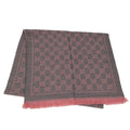 Gucci Scarf GG Pattern Gray Pink