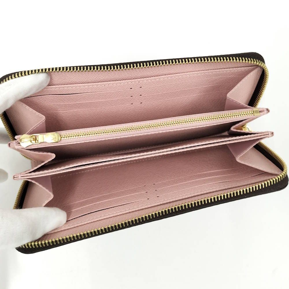 Louis Vuitton Zippy Wallet Damier Ebene Rose Valley — view 2