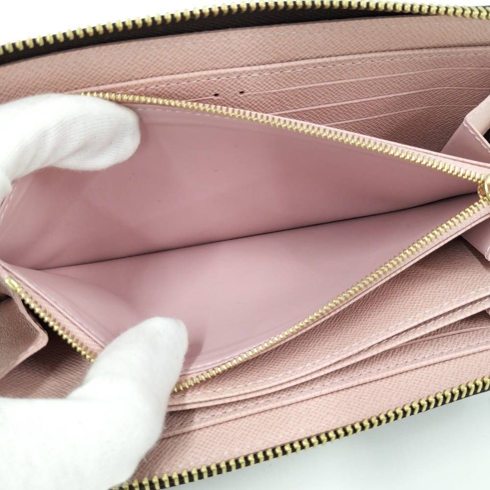 Louis Vuitton Zippy Wallet Damier Ebene Rose Valley — view 9