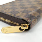 Louis Vuitton Zippy Wallet Zip Around Damier Ebene — view 5