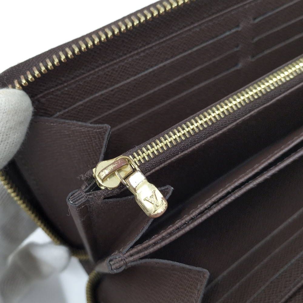 Louis Vuitton Zippy Wallet Zip Around Damier Ebene — view 7