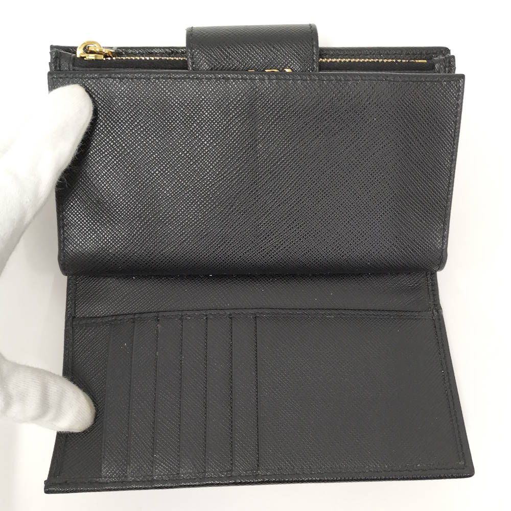 Prada Bifold Wallet Saffiano Nero — view 6