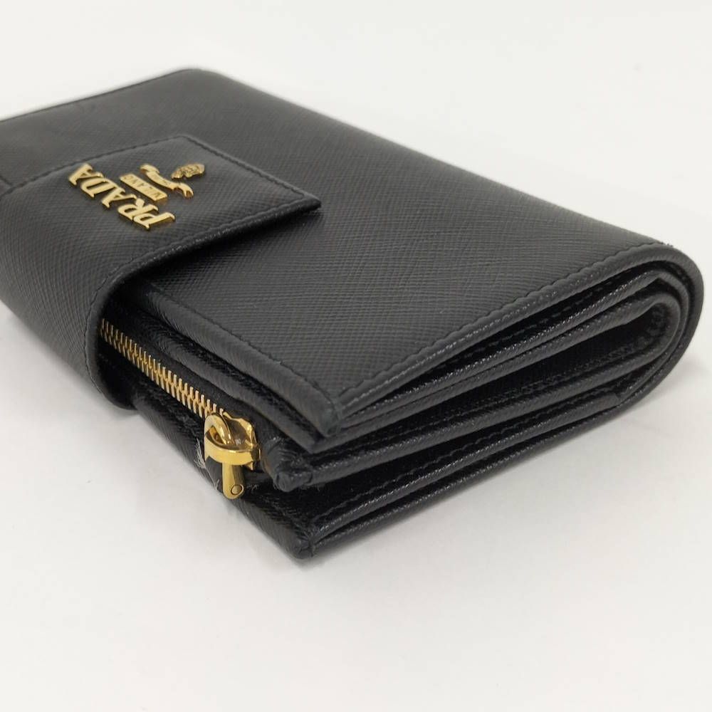 Prada Bifold Wallet Saffiano Nero — view 4