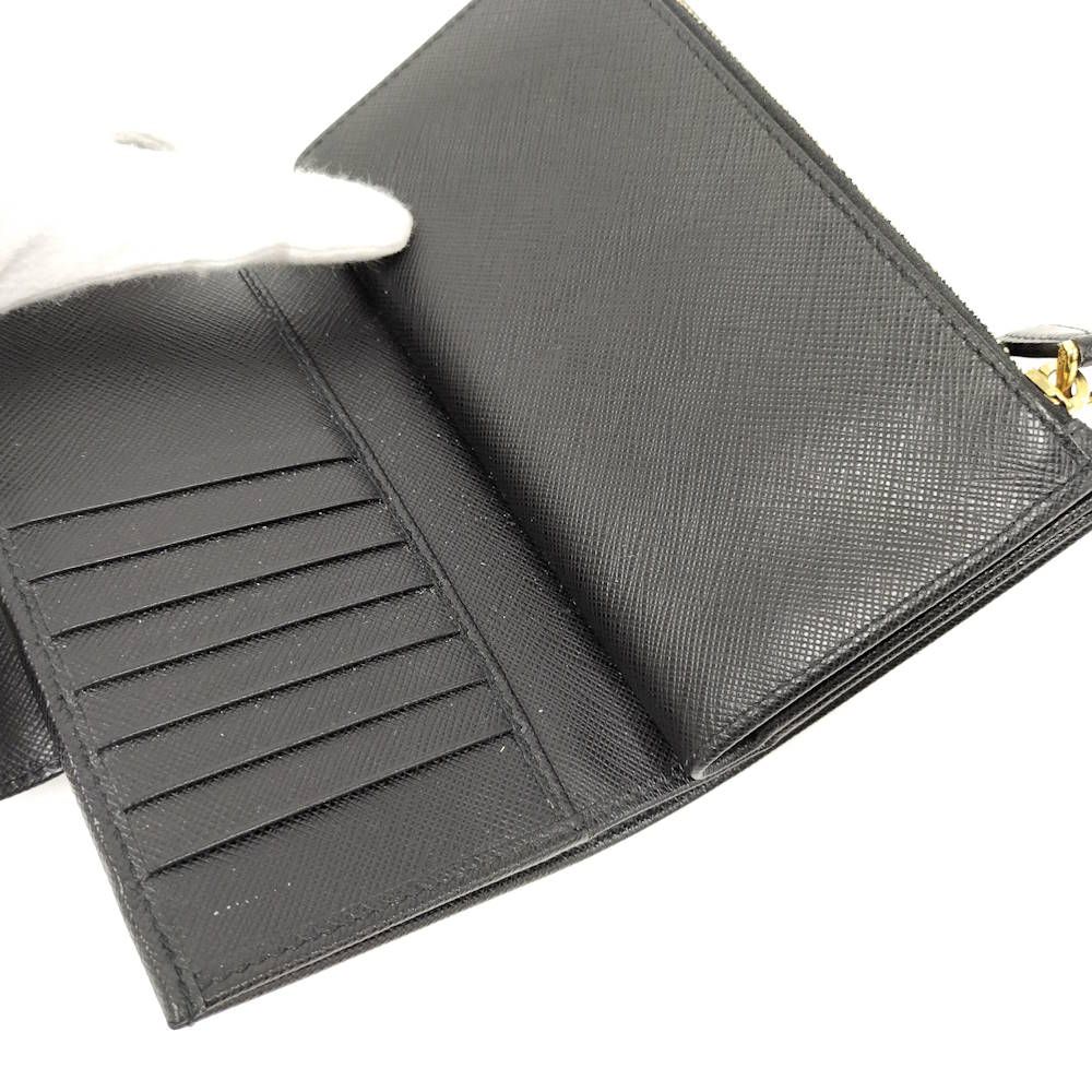 Prada Bifold Wallet Saffiano Nero — view 7