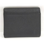 Prada Trifold Wallet Saffiano Leather Black — view 3