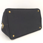 Prada Canapa 2-Way Tote Canvas Black — view 4