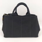 Prada Canapa 2-Way Tote Canvas Black — view 2