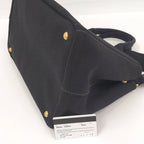 Prada Canapa 2-Way Tote Canvas Black — view 3