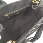 Prada Canapa 2-Way Tote Canvas Black — view 9
