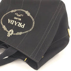 Prada Canapa 2-Way Tote Canvas Black — view 5