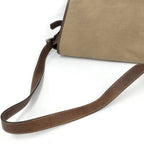 Prada Shoulder Bag Canapa Leather Brown Beige — view 5