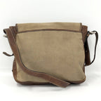 Prada Shoulder Bag Canapa Leather Brown Beige — view 2