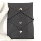 Hermes Calvi Black Veau Epsom Card Case — view 2