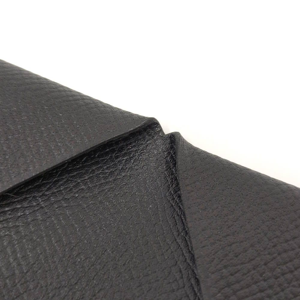 Hermes Calvi Black Veau Epsom Card Case — view 6
