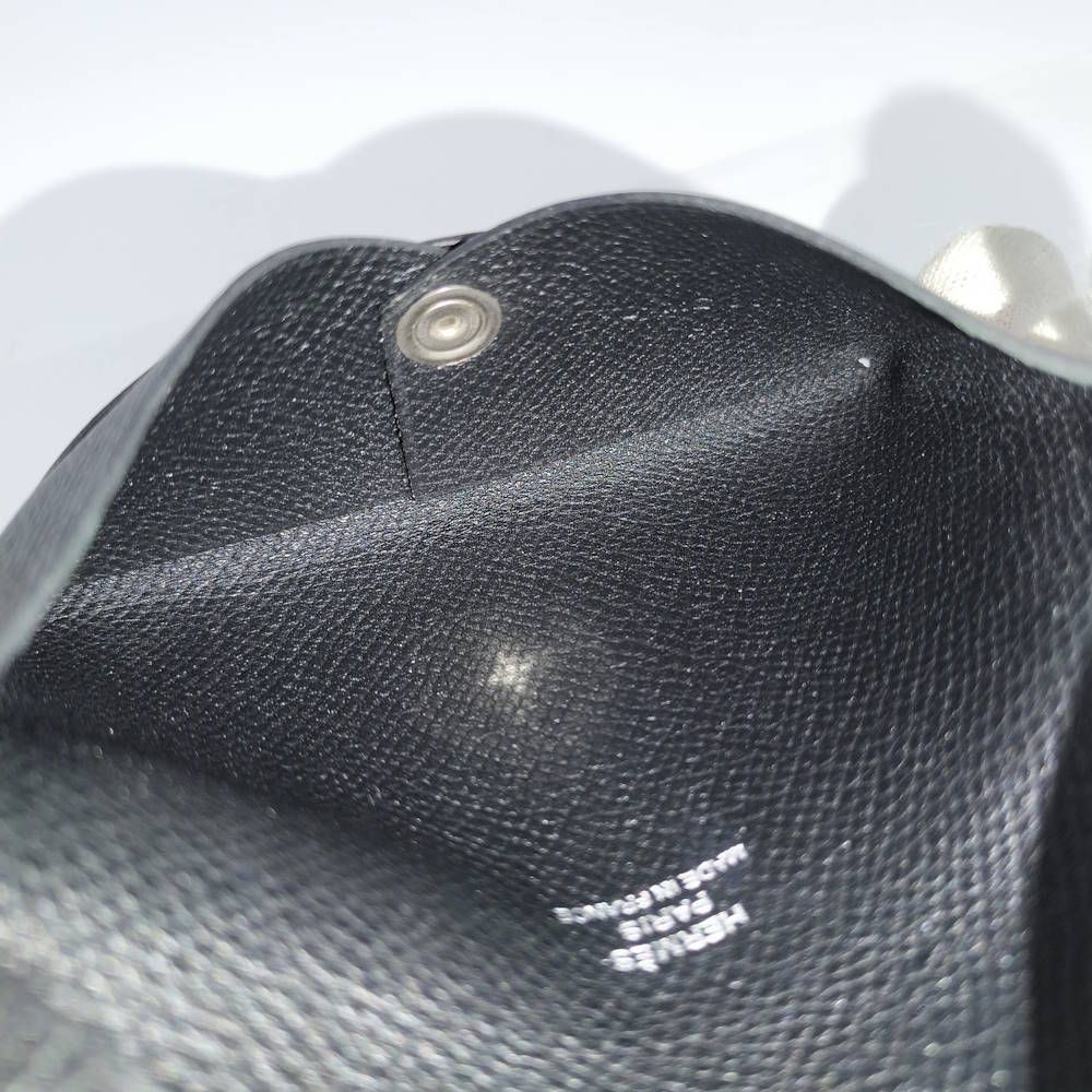 Hermes Calvi Black Veau Epsom Card Case — view 8