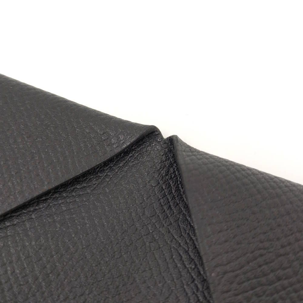 Hermes Calvi Black Veau Epsom Card Case — view 7