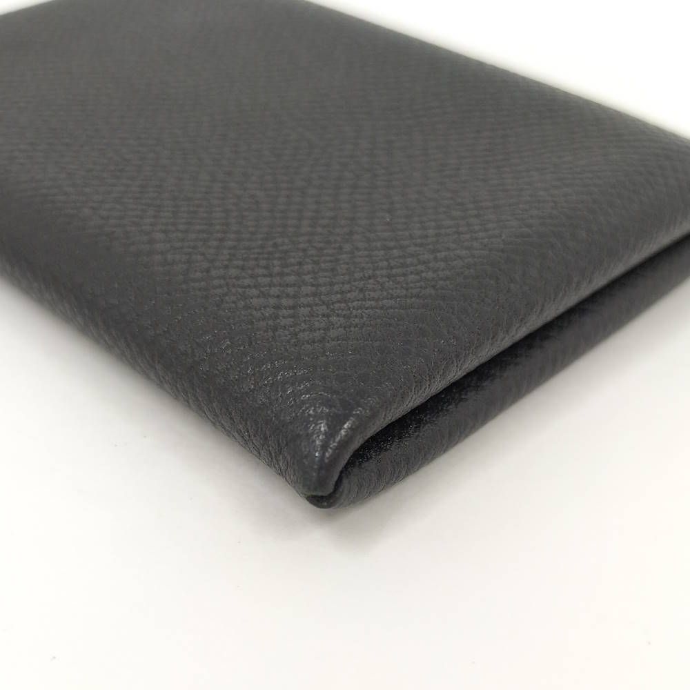 Hermes Calvi Black Veau Epsom Card Case — view 4