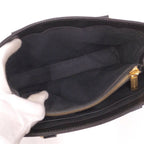 Celine Tote Logo Black Leather — view 9
