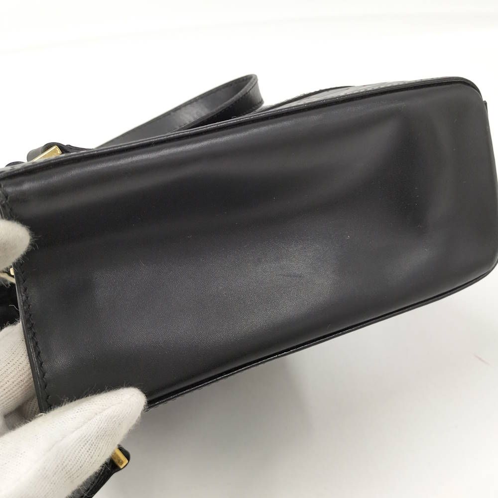 Celine Tote Logo Black Leather — view 8