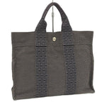 Hermes Her Line Tote Canvas Gray