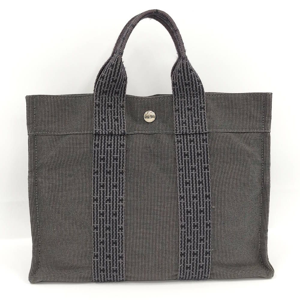 Hermes Her Line Tote Canvas Gray — view 2