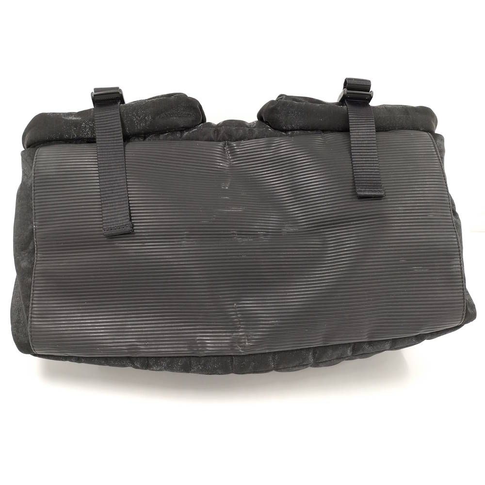 Chanel Boston Bag Sports Line Chocobar Stitch Logo Nylon Canvas Black — view 6