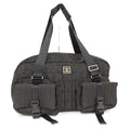 Chanel Boston Bag Sports Line Chocobar Stitch Logo Nylon Canvas Black