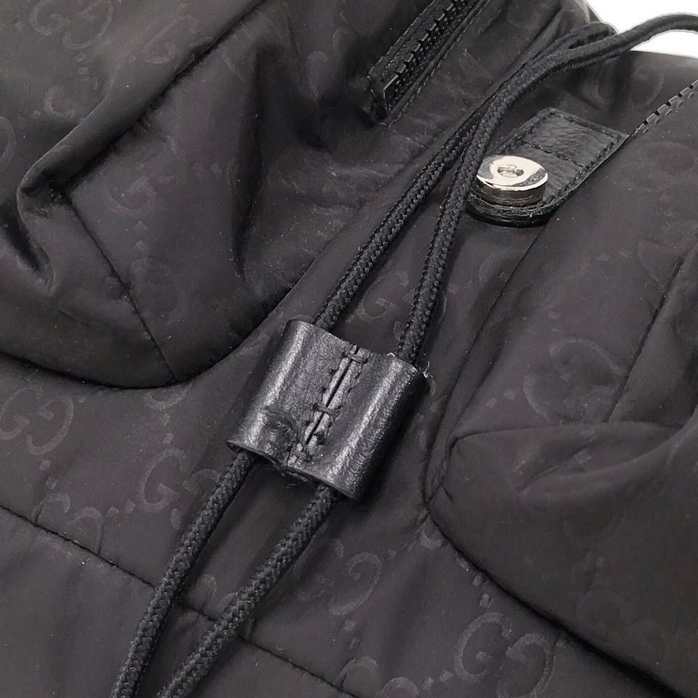 Gucci Backpack Nylon Leather Black — view 6