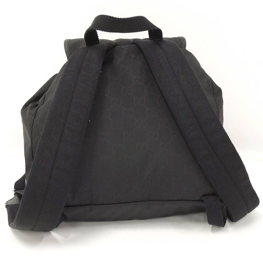 Gucci Backpack Nylon Leather Black — view 2