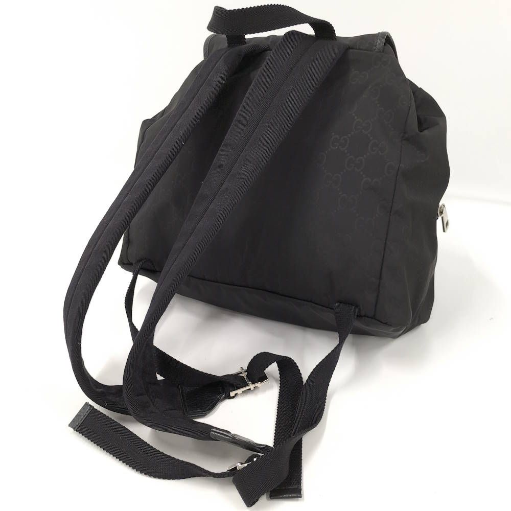 Gucci Backpack Nylon Leather Black — view 5