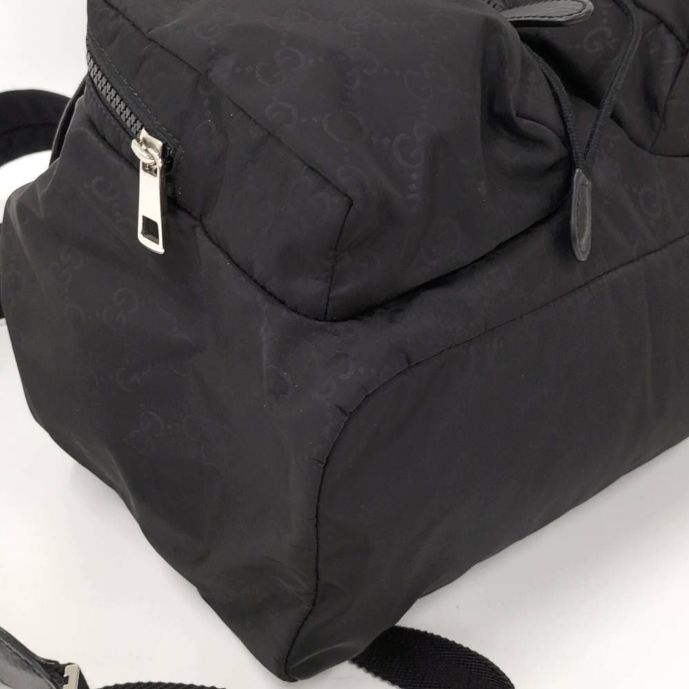 Gucci Backpack Nylon Leather Black — view 4