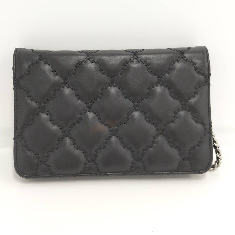 Chanel Ultra Stitch Chain Wallet Silver Shoulder — view 2