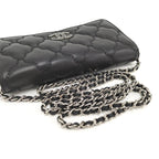 Chanel Ultra Stitch Chain Wallet Silver Shoulder — view 5