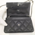 Chanel Ultra Stitch Chain Wallet Silver Shoulder — view 7