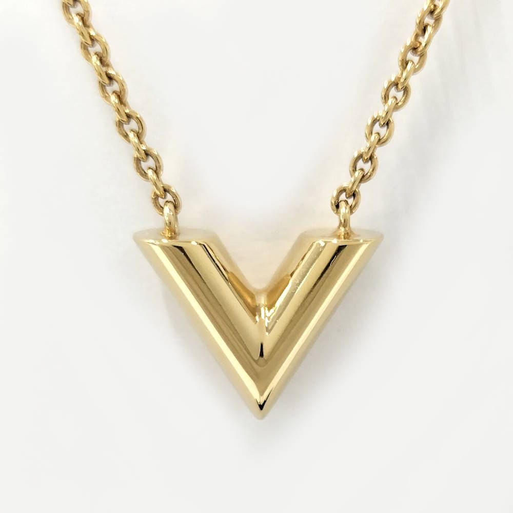 Louis Vuitton Essential Necklace Plated Gold — view 2