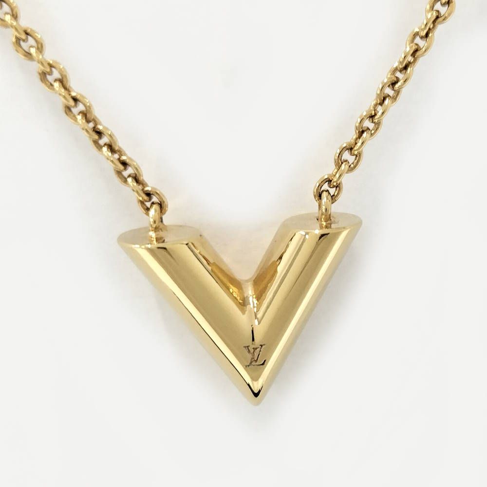 Louis Vuitton Essential Necklace Plated Gold