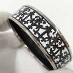 Hermes Bangle Enamel Cloisonne Guadalquivir Plated Black White — view 5