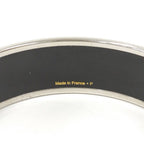 Hermes Bangle Enamel Cloisonne Guadalquivir Plated Black White — view 7