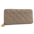 Louis Vuitton Zippy Wallet Zip Around Monogram Leather Taupe